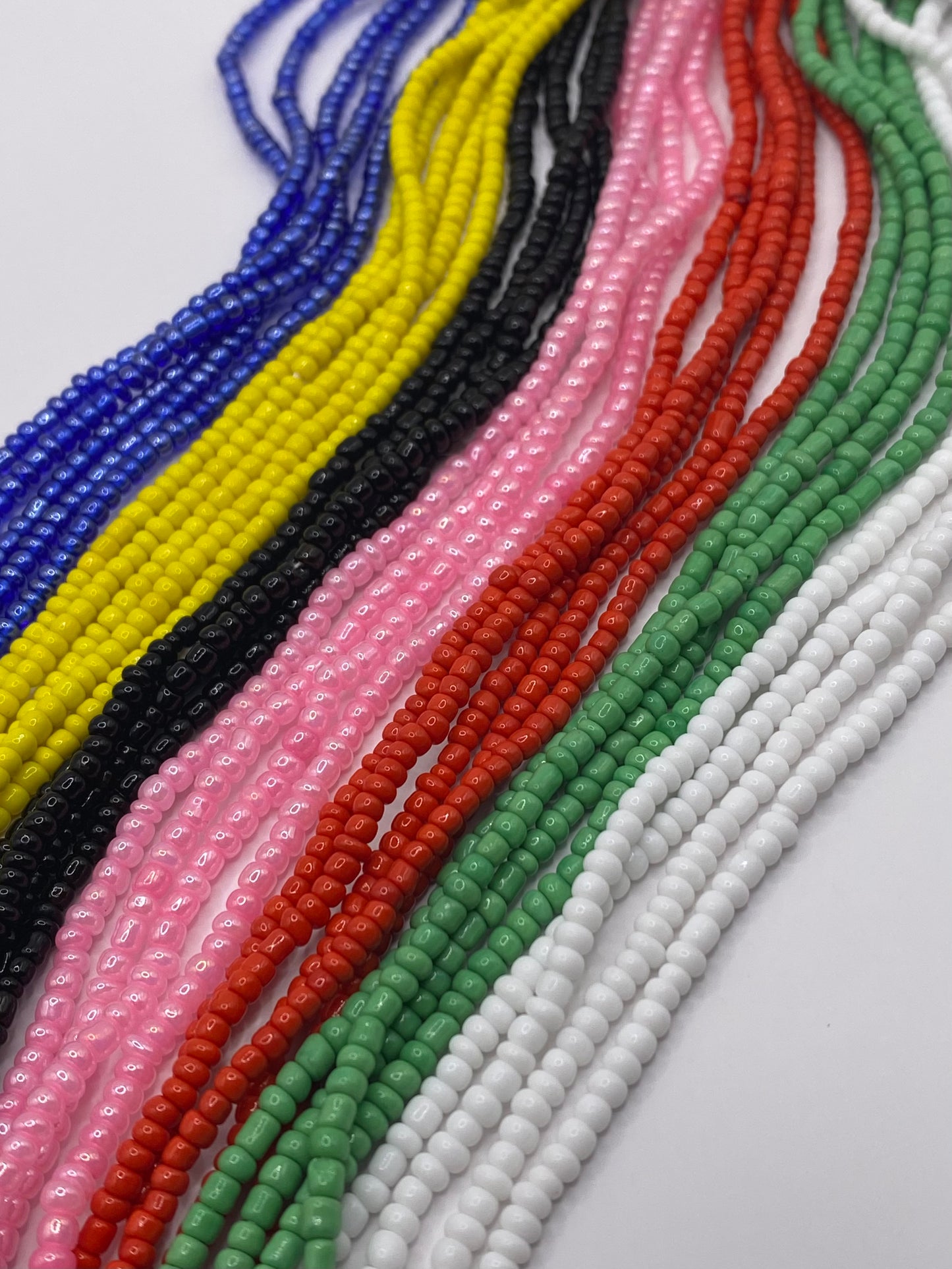 Solid White Waist beads