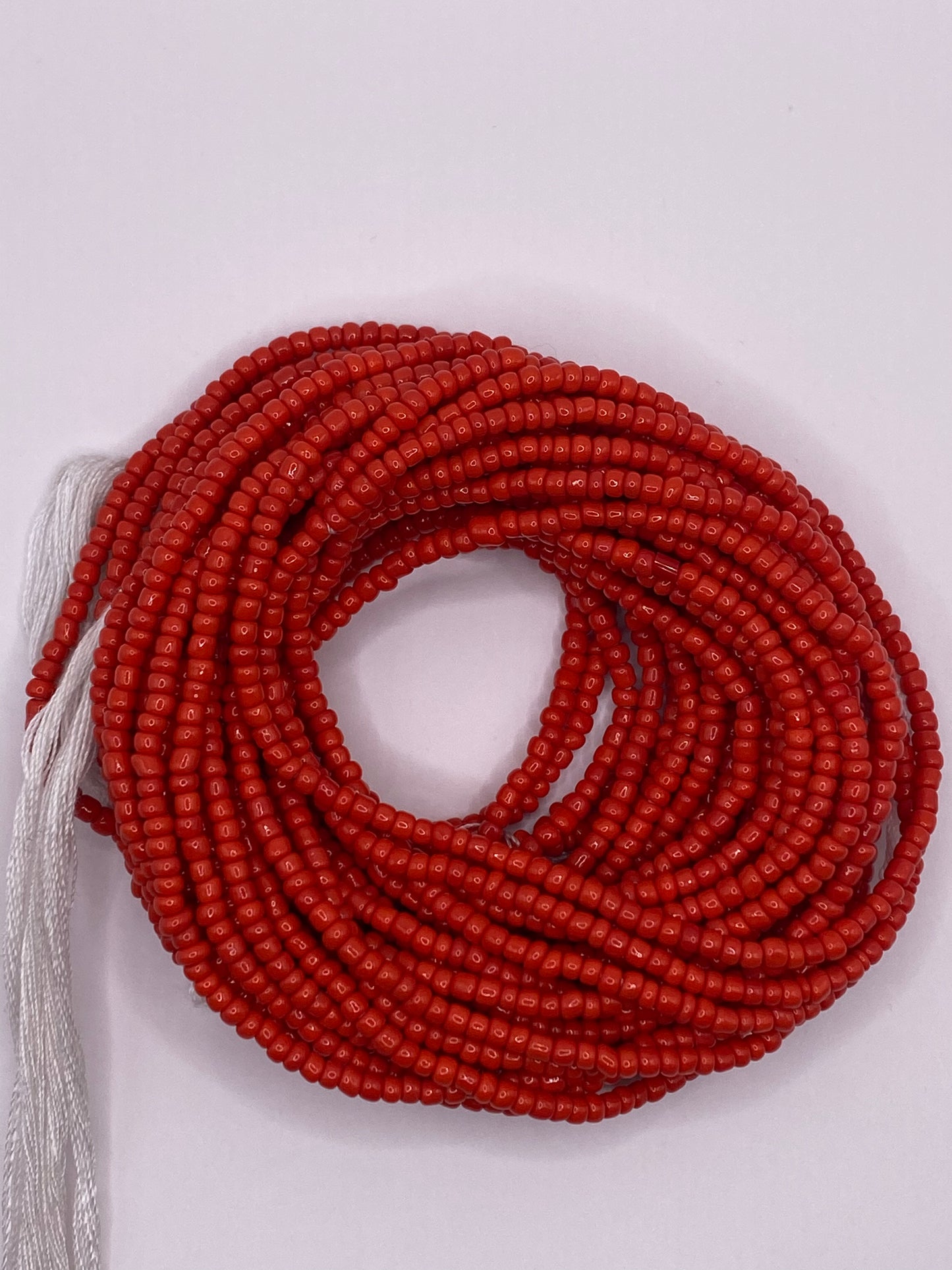 Solid Red Waist Bead
