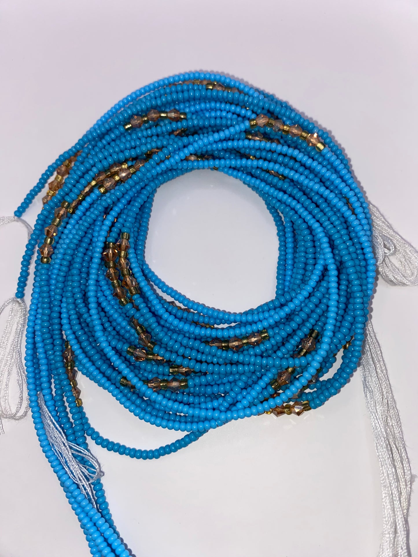 Light Blue Preciosa Waist Beads