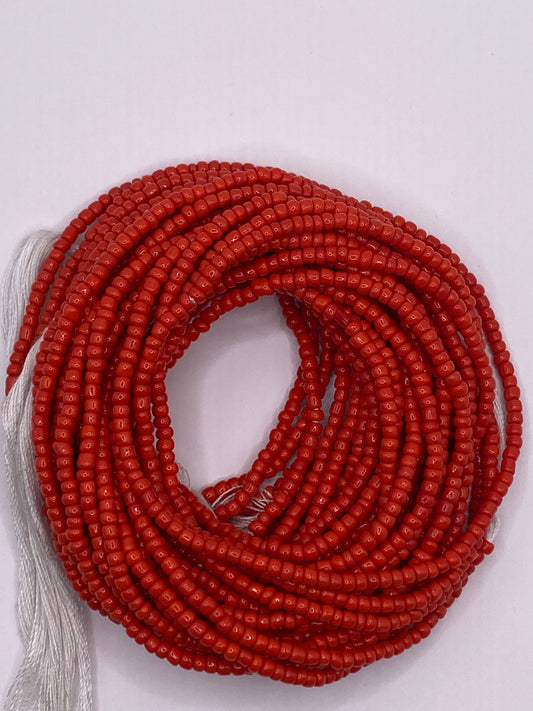 Solid Red Waist Bead