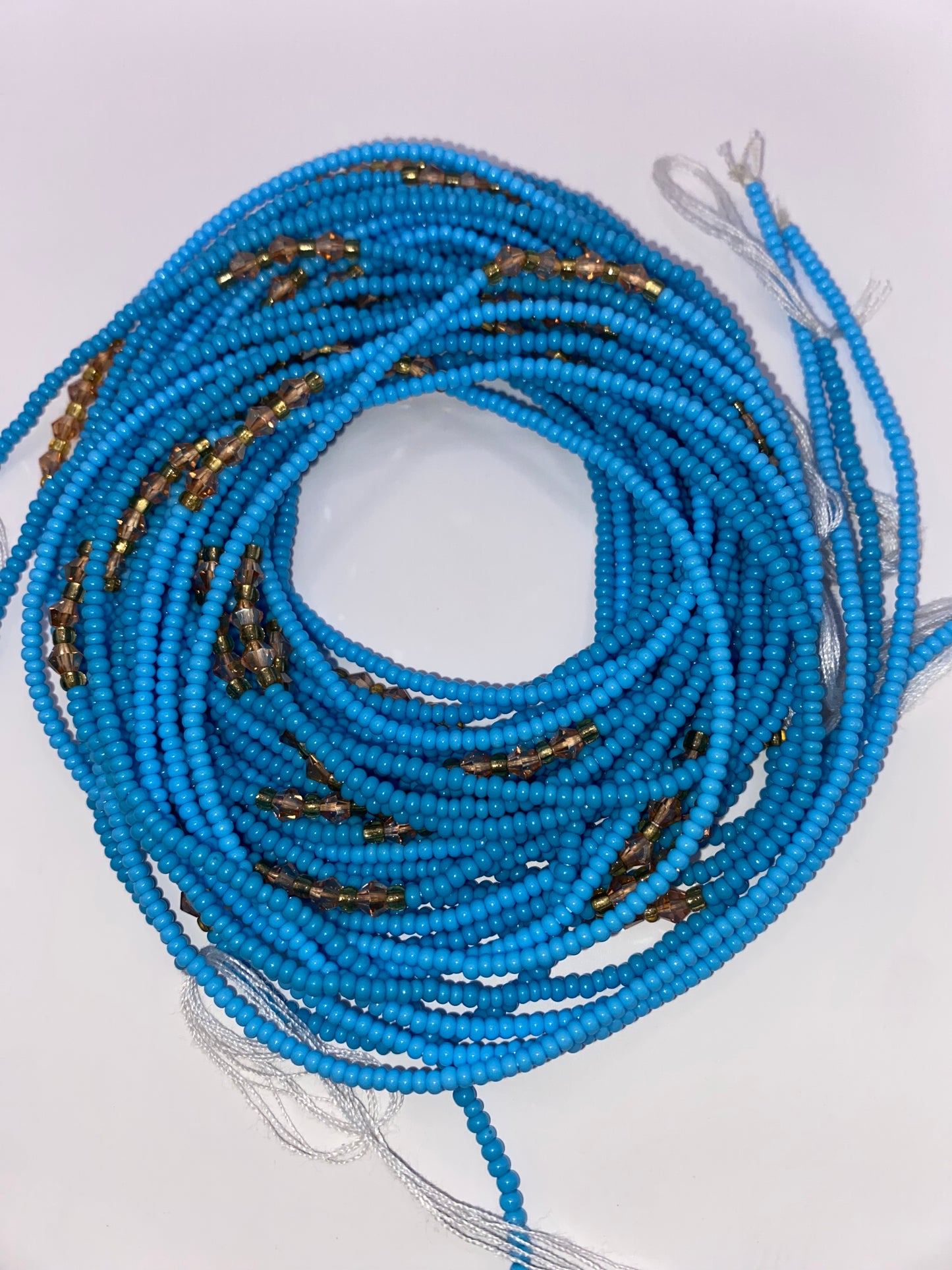 Light Blue Preciosa Waist Beads
